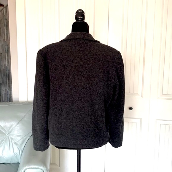 Ladies Charcoal Grey, Zip Up Blazer, Size 14 - Picture 4 of 11